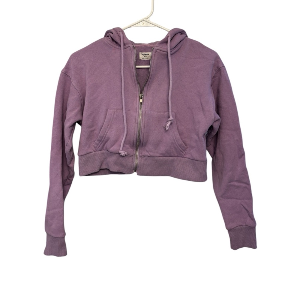 Small Lavender cropped Cotton On Zip Up